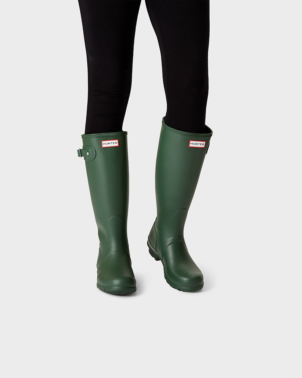 Bottes Hautes de Pluie Hunter Original Femme Vert PVMFKYR-12